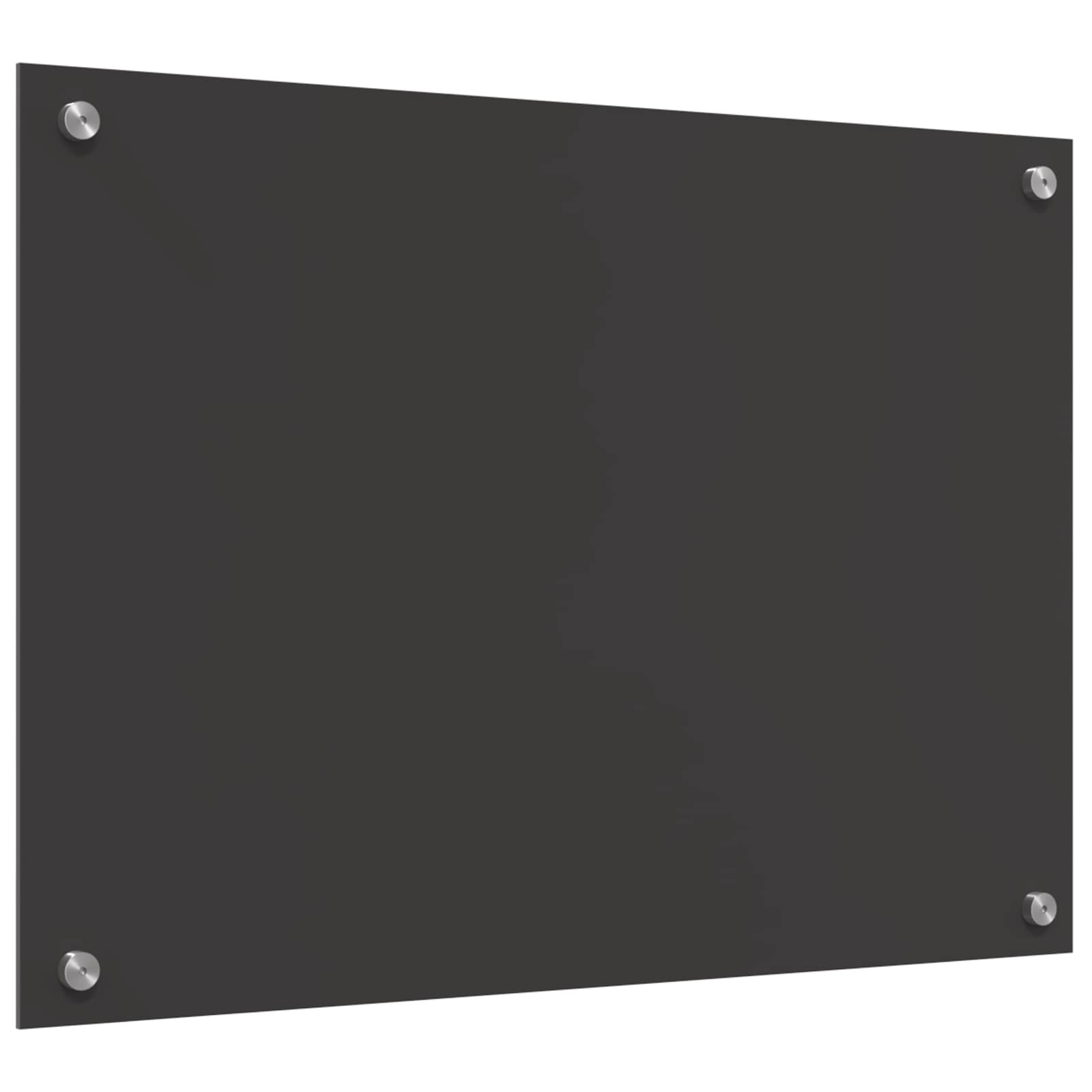 Küchenrückwand Dunkelgrau 70 x 50 cm Gehärtetes Glas