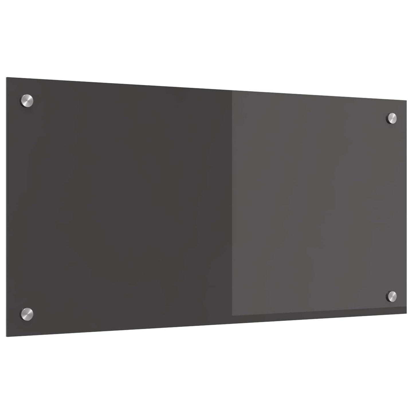 Küchenrückwand Dunkelgrau 80 x 40 cm Gehärtetes Glas
