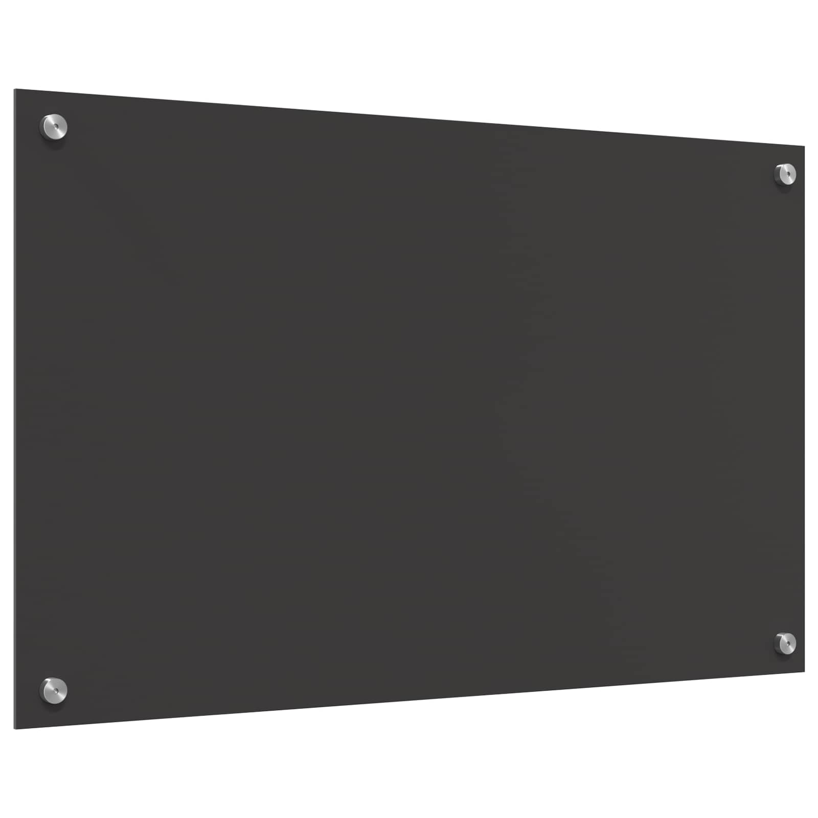 Küchenrückwand Dunkelgrau 80 x 50 cm Gehärtetes Glas