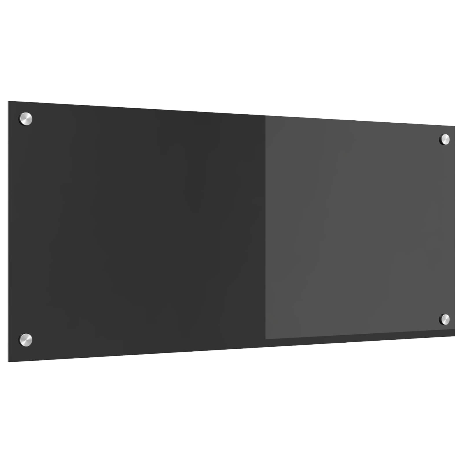 Küchenrückwand Dunkelgrau 90 x 40 cm Gehärtetes Glas