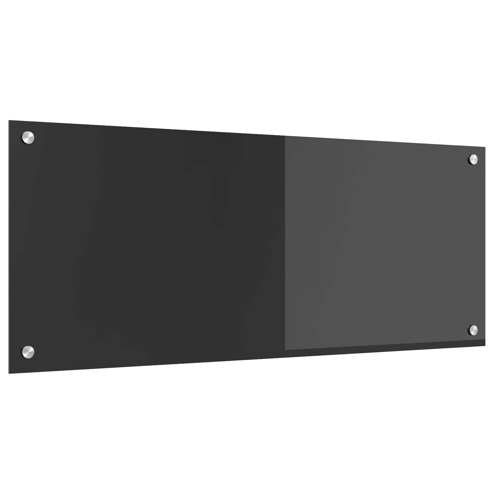 Küchenrückwand Dunkelgrau 100 x 40 cm Gehärtetes Glas