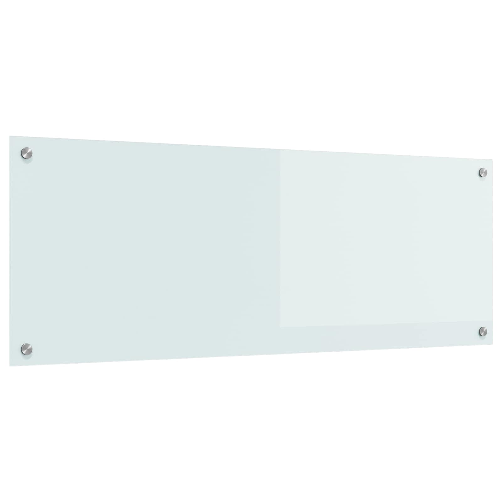 Küchenrückwand Weiß 110 x 40 cm Gehärtetes Glas