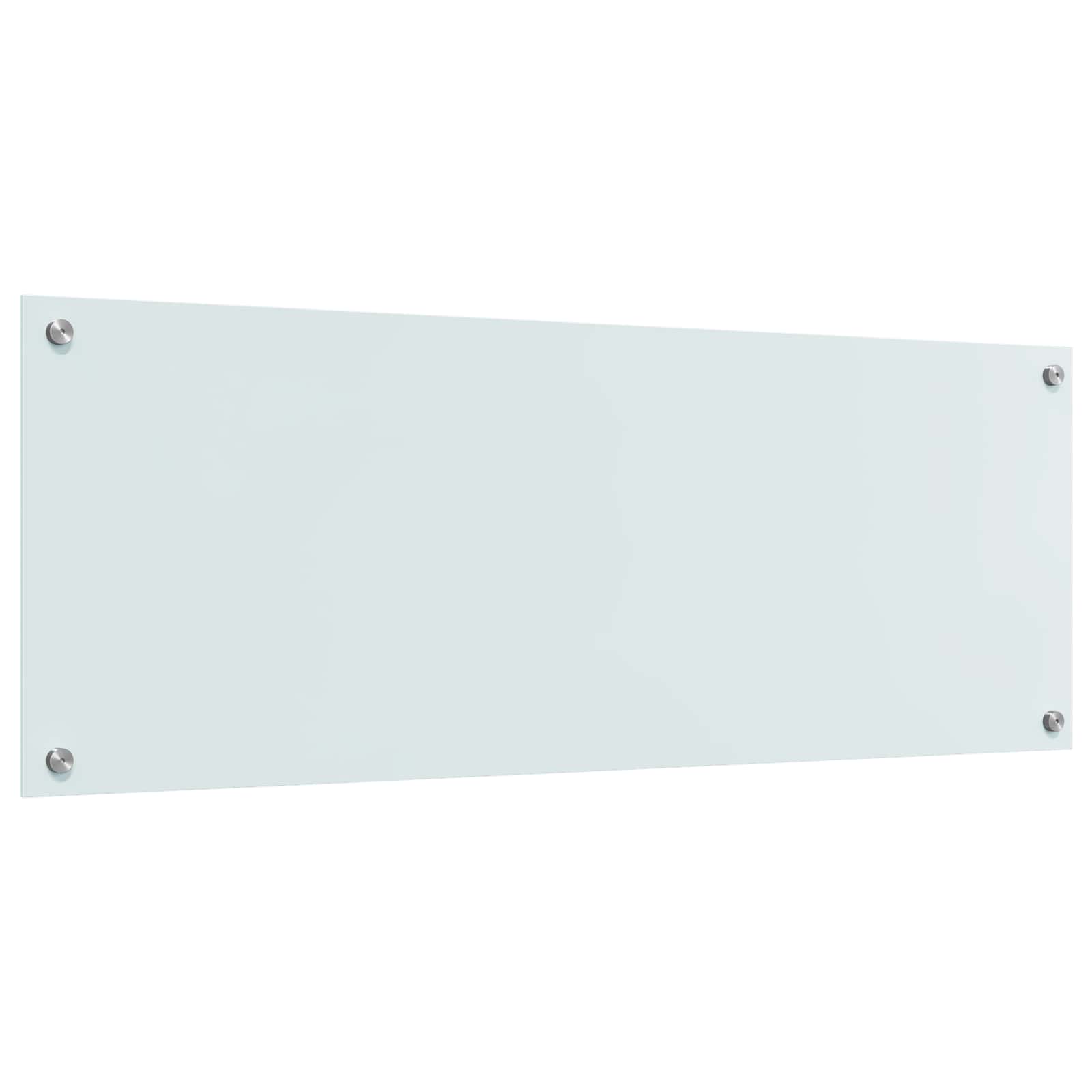 Küchenrückwand Weiß 110 x 40 cm Gehärtetes Glas