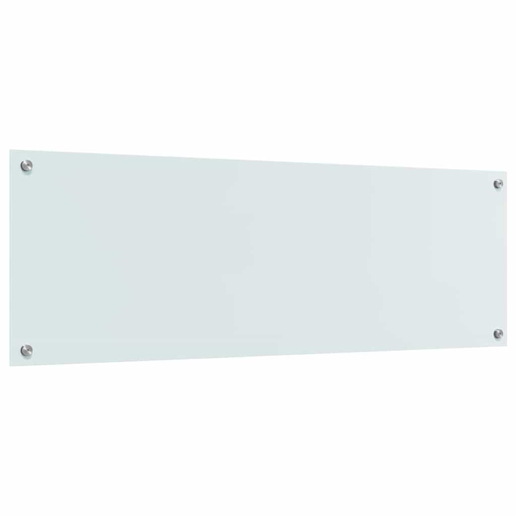 Küchenrückwand Weiß 120 x 40 cm Gehärtetes Glas