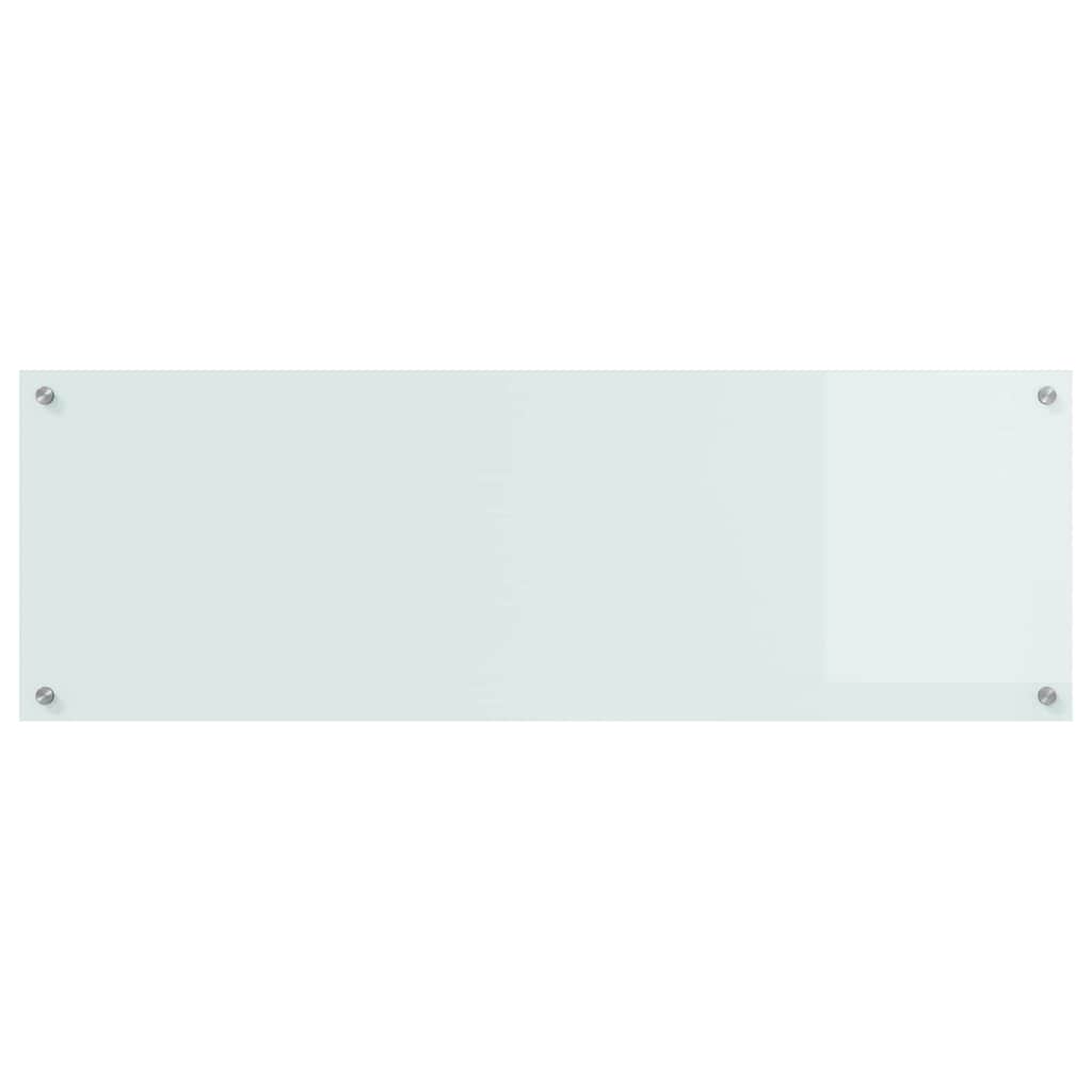 Küchenrückwand Weiß 120 x 40 cm Gehärtetes Glas