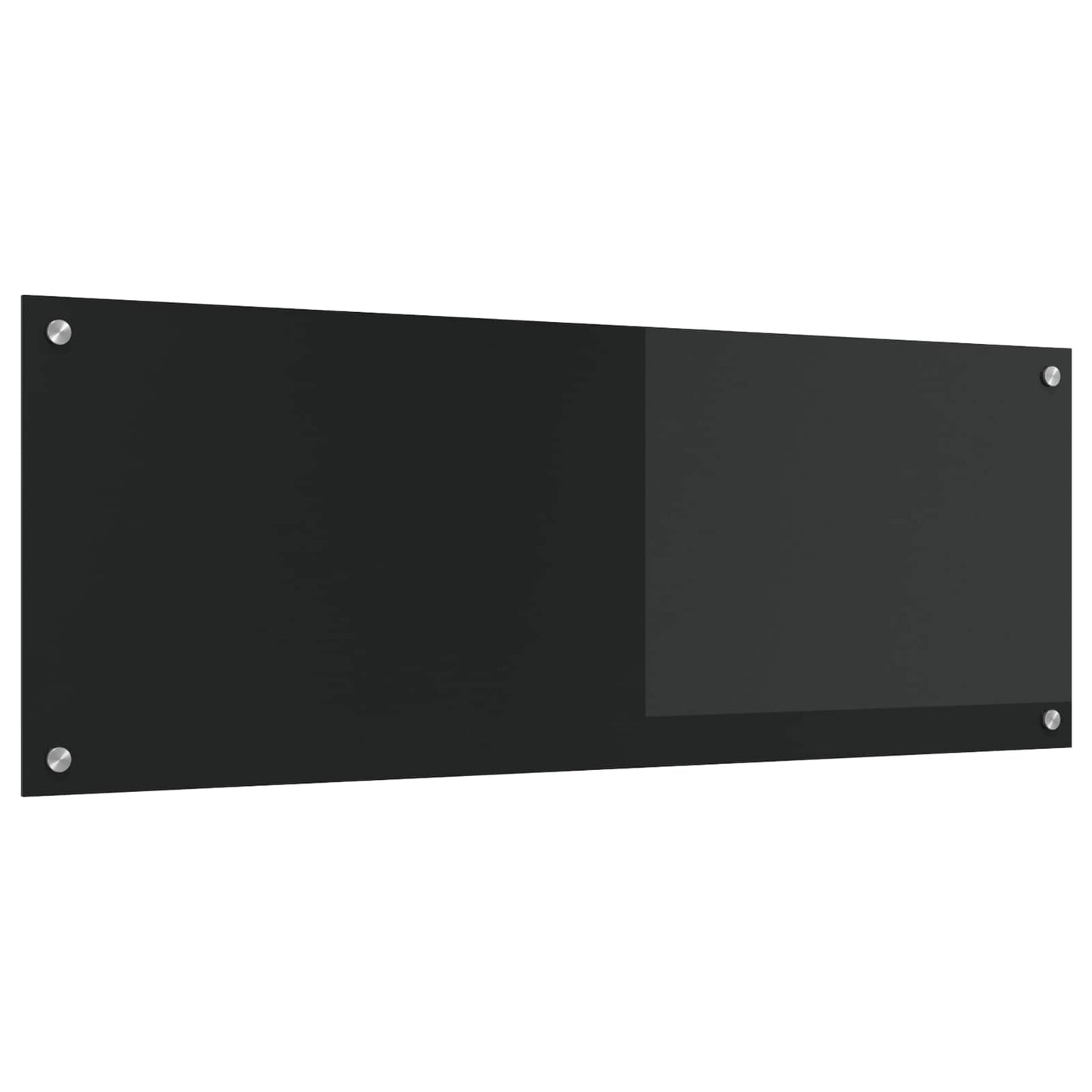 Küchenrückwand Schwarz 110 x 40 cm Gehärtetes Glas