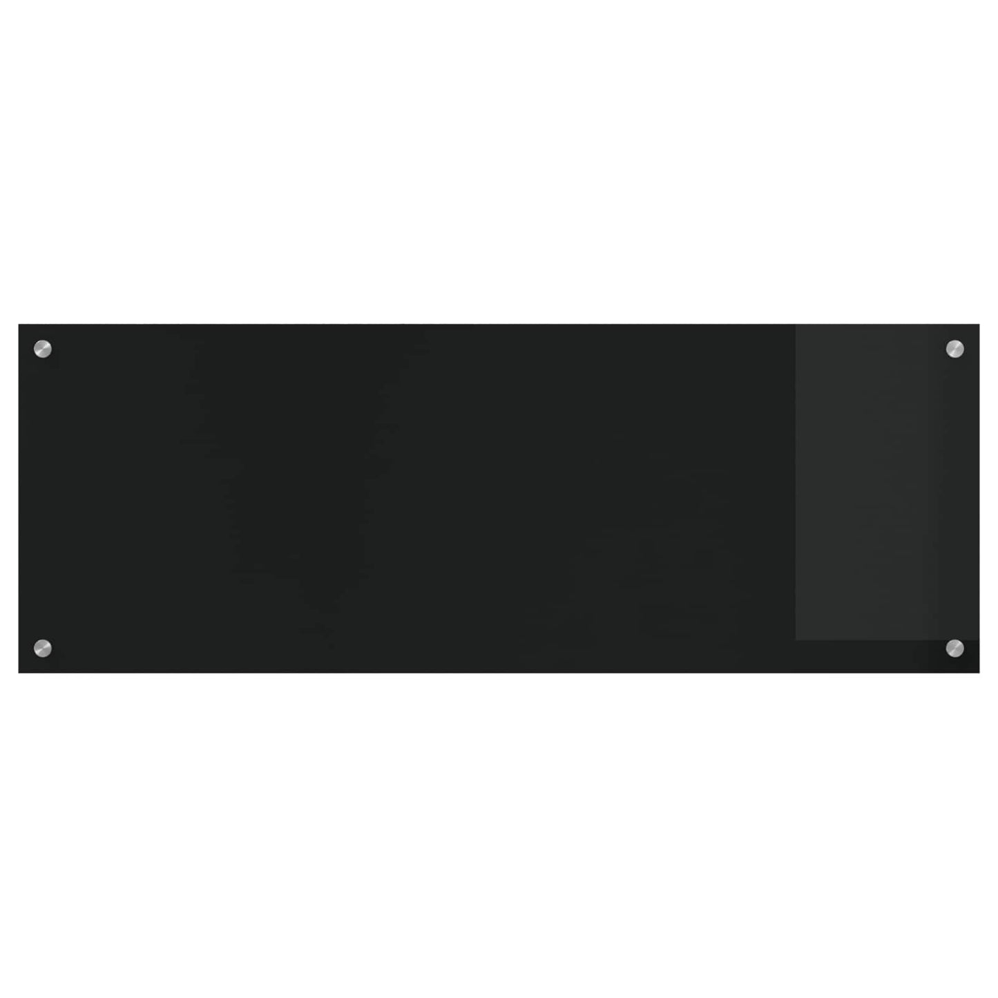 Küchenrückwand Schwarz 110 x 40 cm Gehärtetes Glas