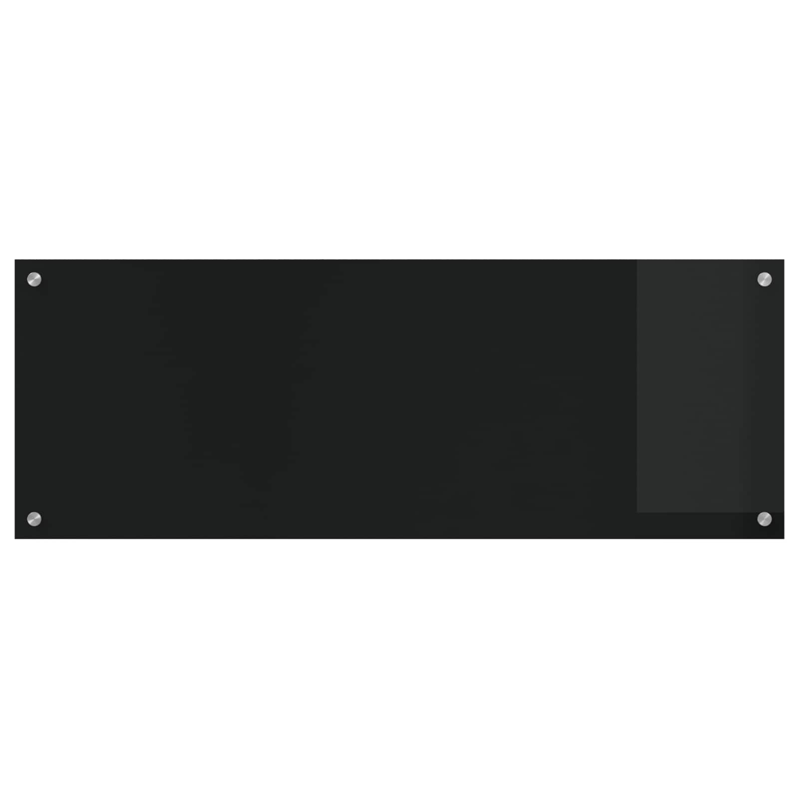 Küchenrückwand Schwarz 110 x 40 cm Gehärtetes Glas