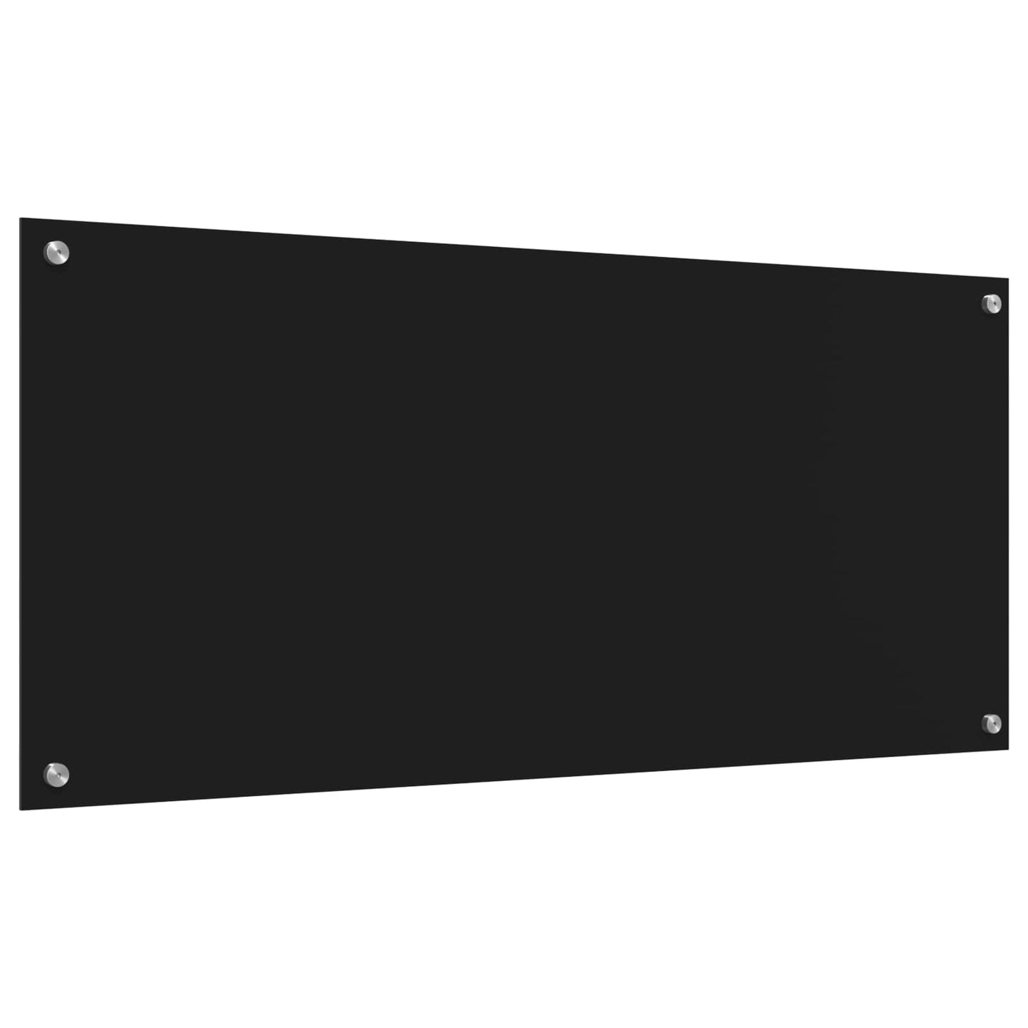 Küchenrückwand Schwarz 110 x 50 cm Gehärtetes Glas