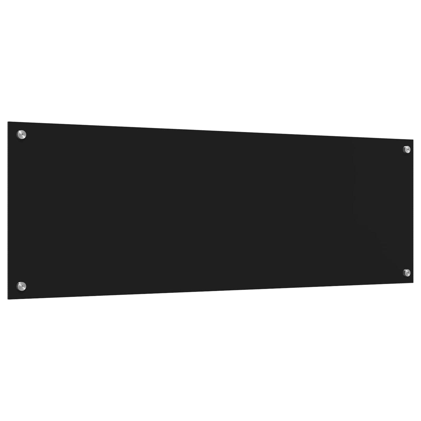 Küchenrückwand Schwarz 120 x 40 cm Gehärtetes Glas