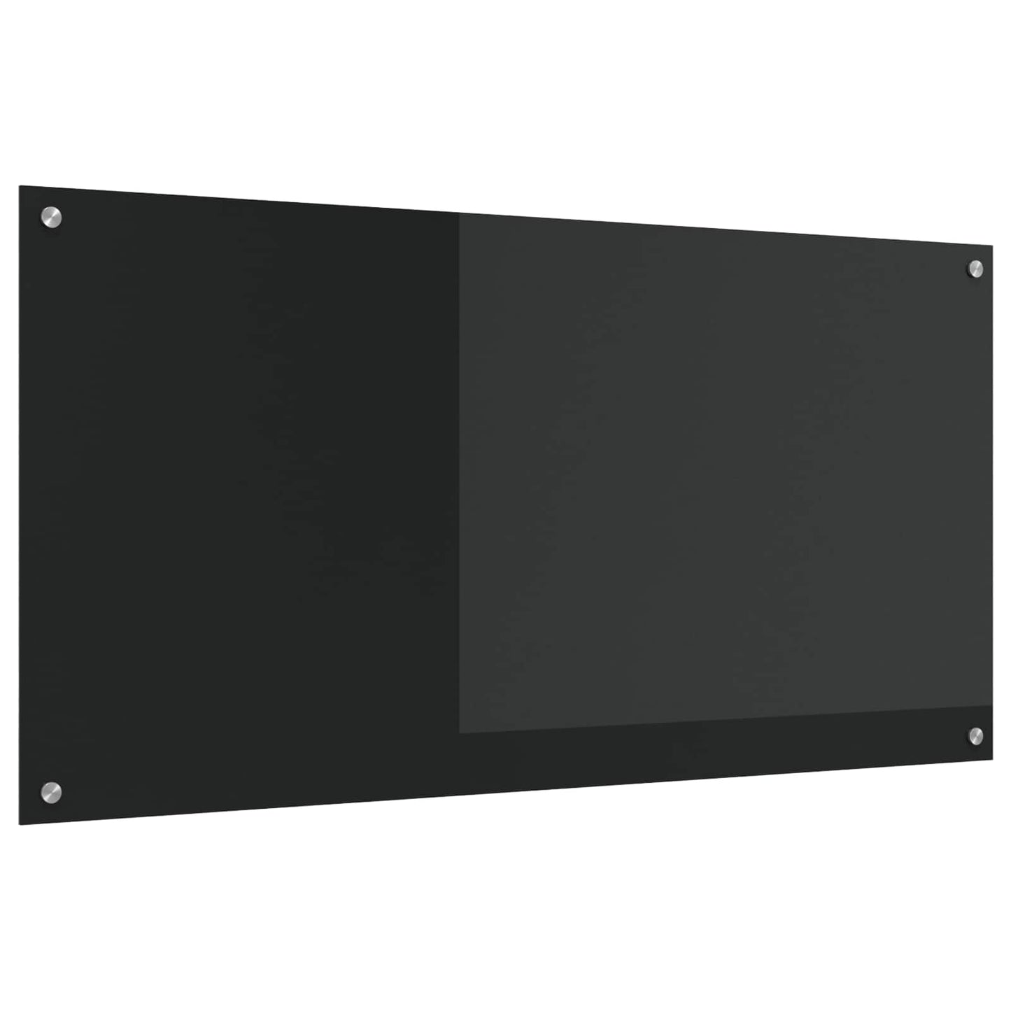 Küchenrückwand Schwarz 120 x 60 cm Gehärtetes Glas