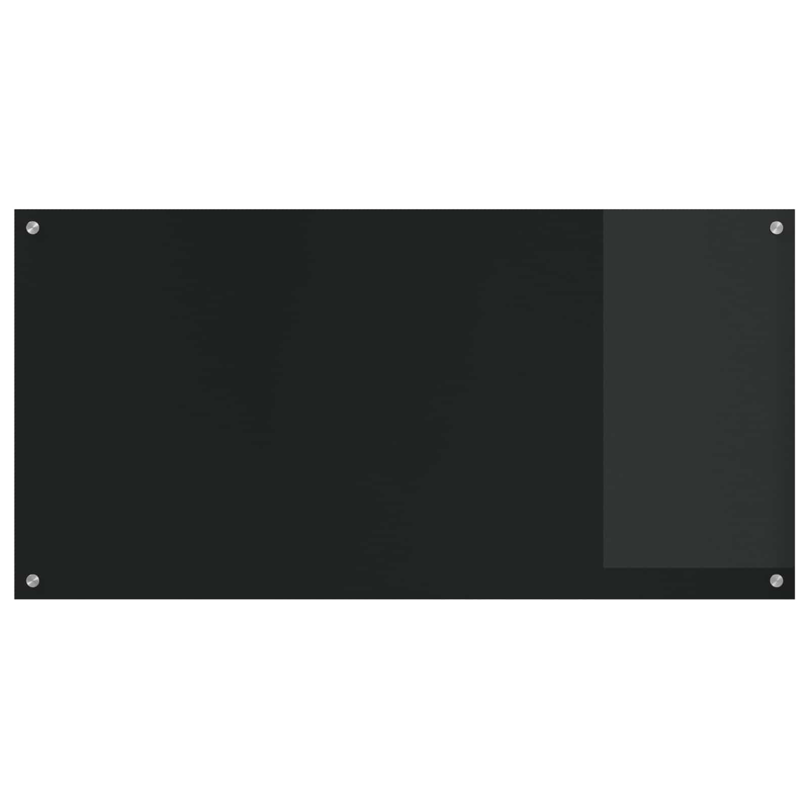 Küchenrückwand Schwarz 120 x 60 cm Gehärtetes Glas