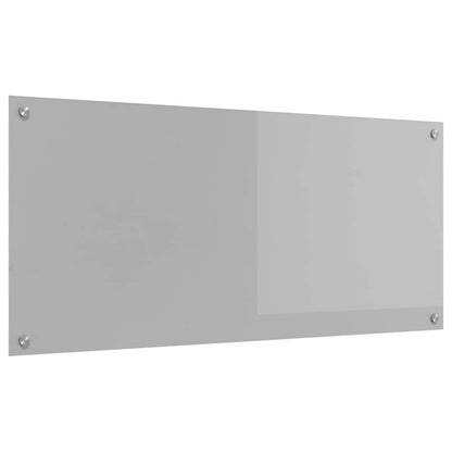 Küchenrückwand Hellgrau 110 x 50 cm Gehärtetes Glas