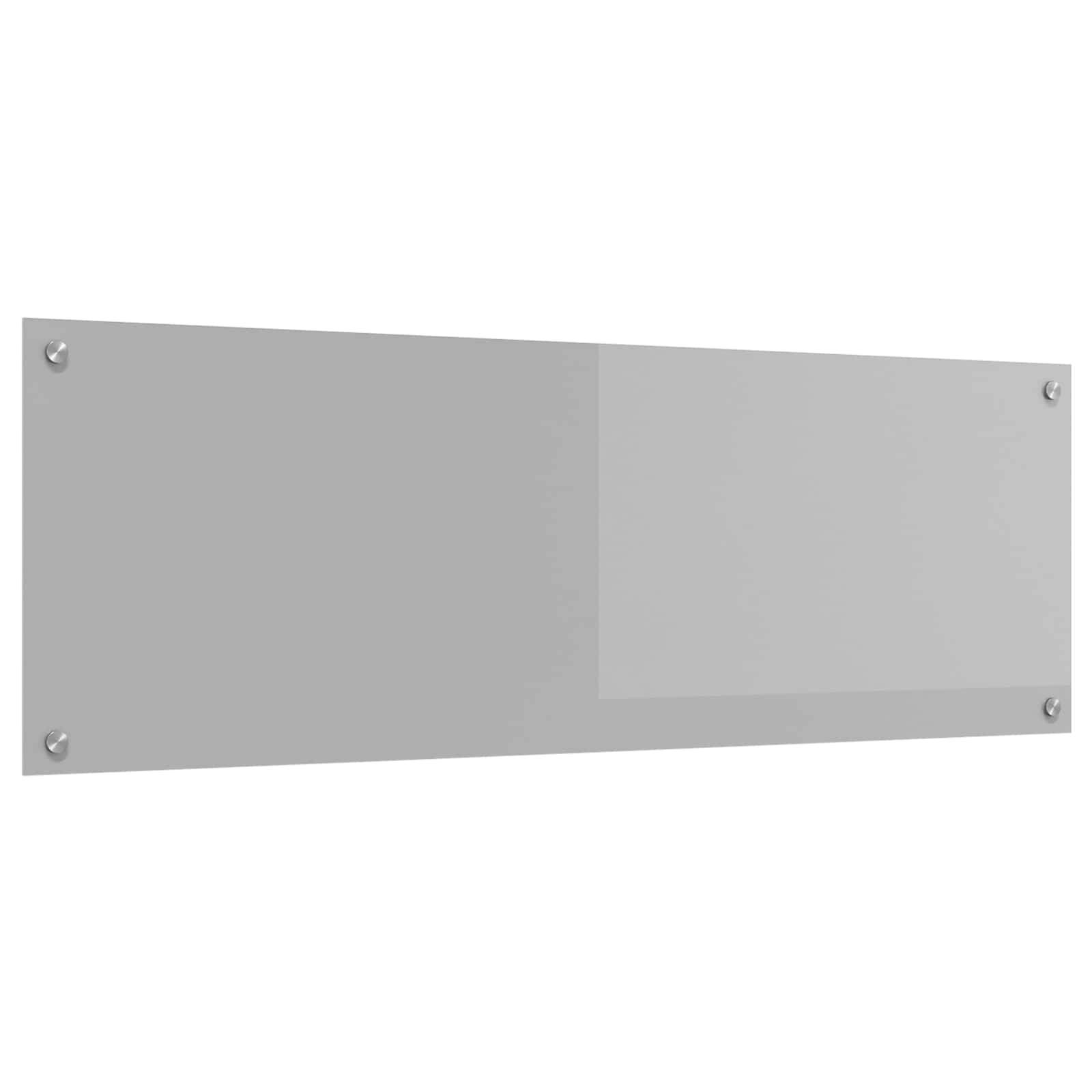 Küchenrückwand Hellgrau 120 x 40 cm Gehärtetes Glas