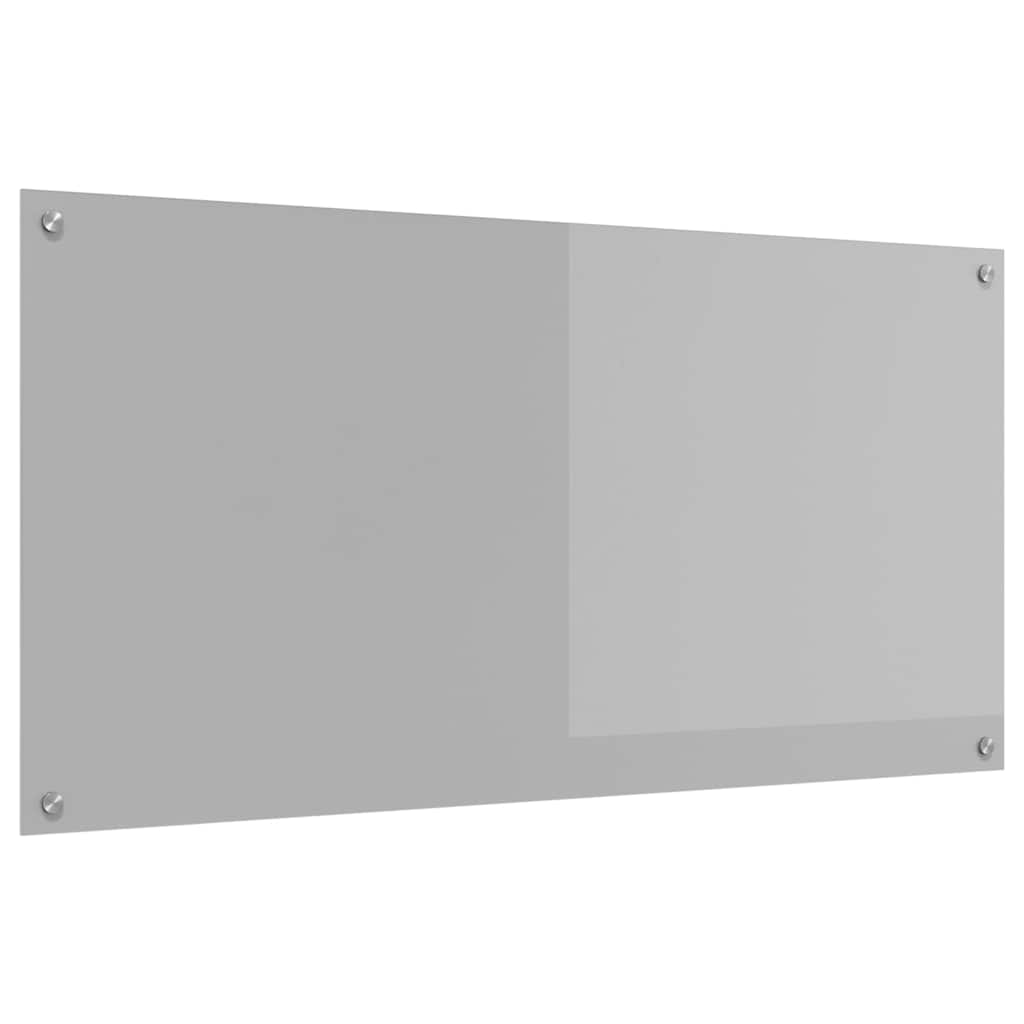 Küchenrückwand Hellgrau 120 x 60 cm Gehärtetes Glas