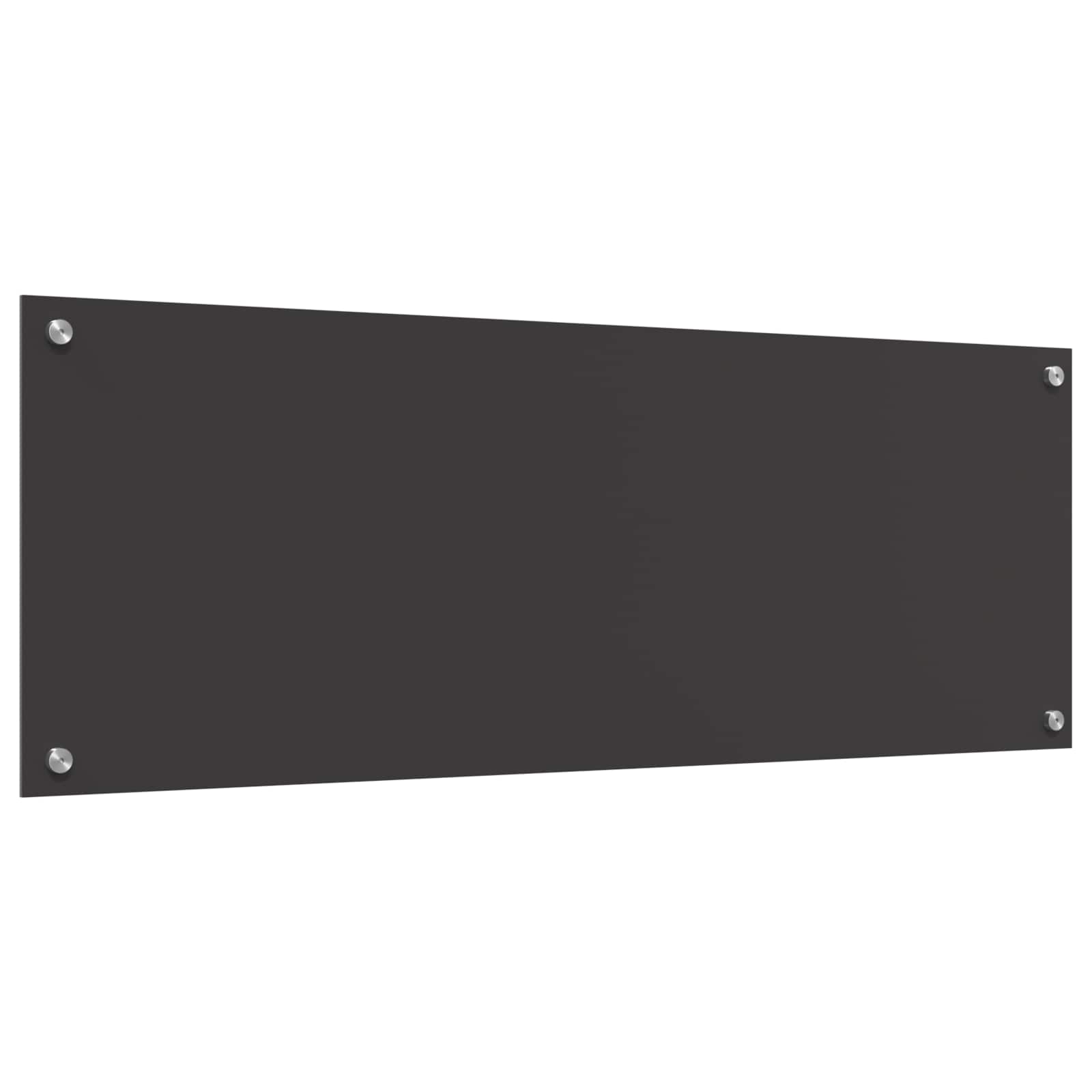 Küchenrückwand Dunkelgrau 110 x 40 cm Gehärtetes Glas