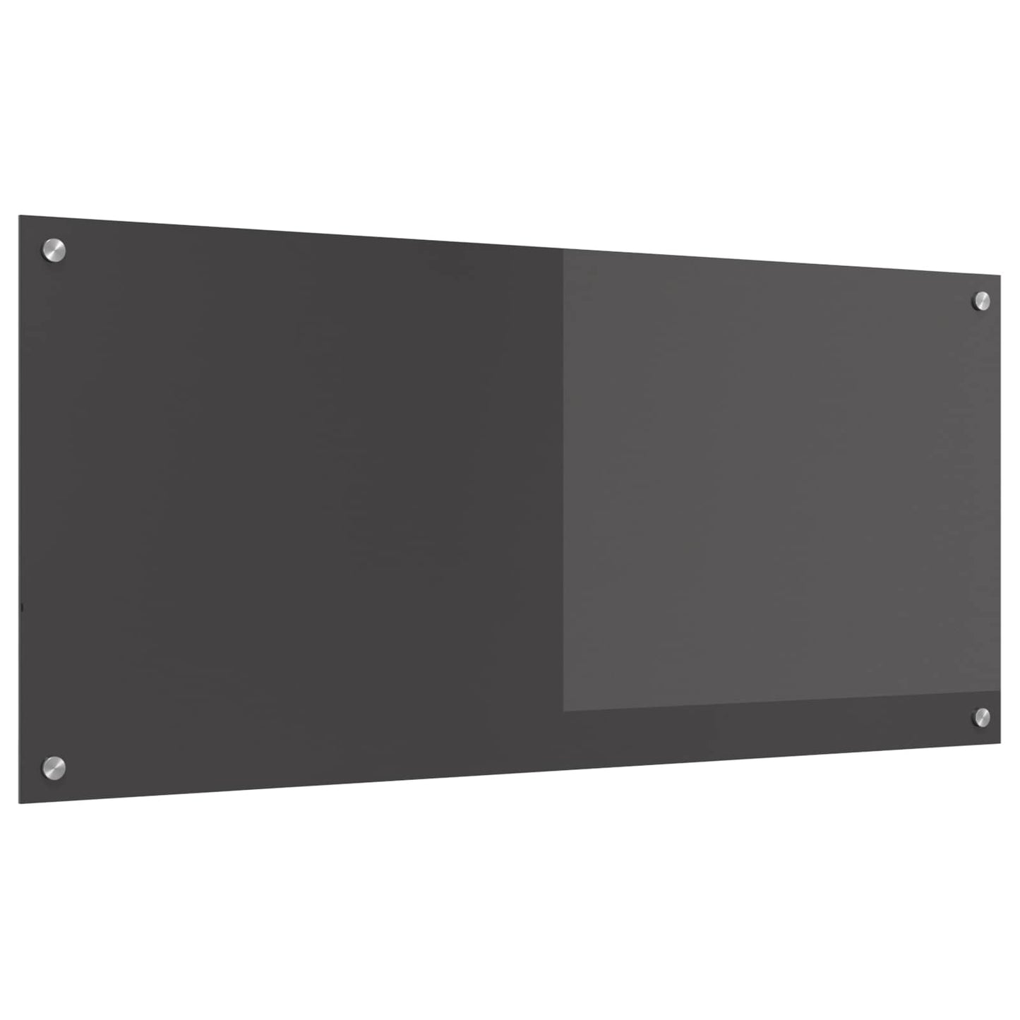 Küchenrückwand Dunkelgrau 110 x 50 cm Gehärtetes Glas