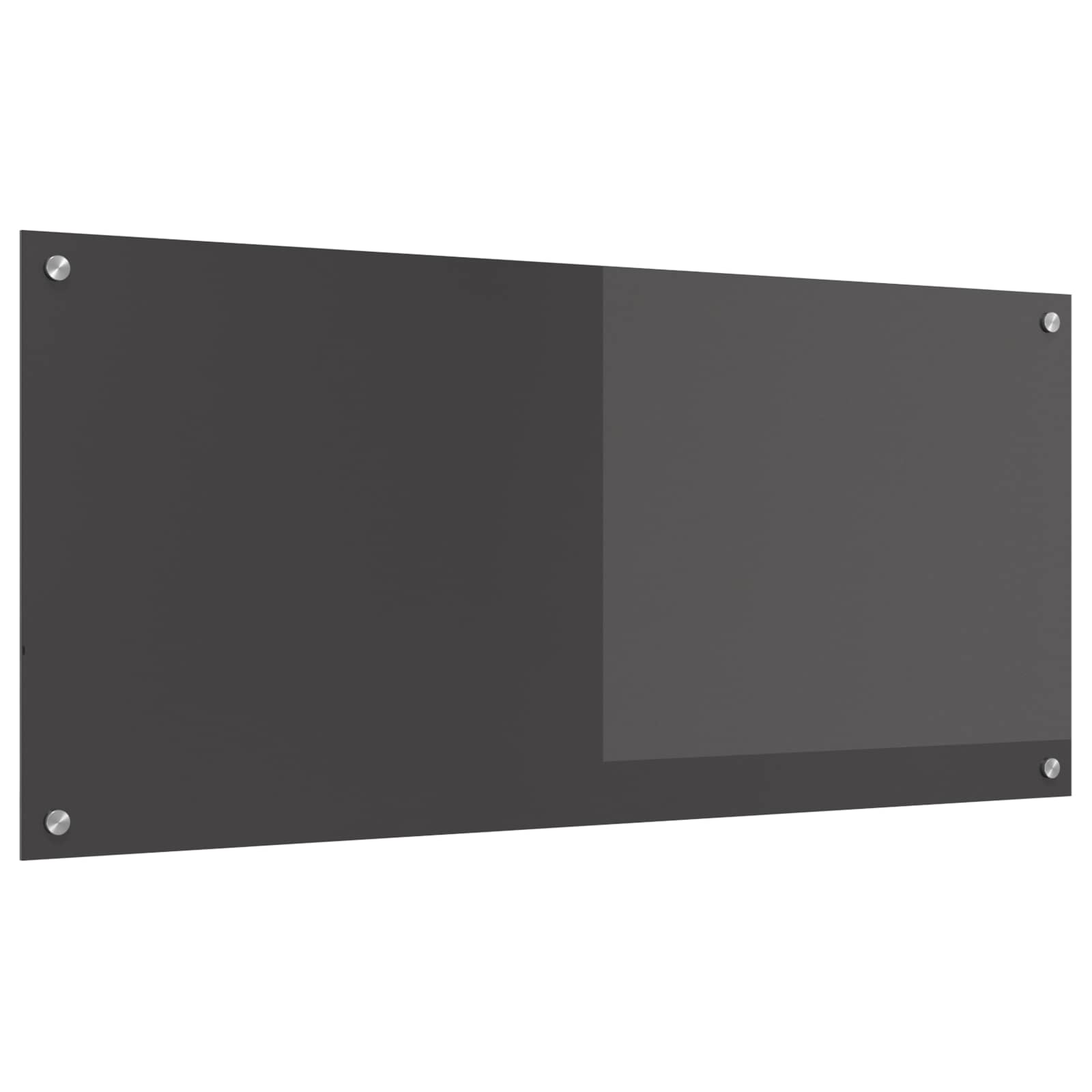 Küchenrückwand Dunkelgrau 110 x 50 cm Gehärtetes Glas