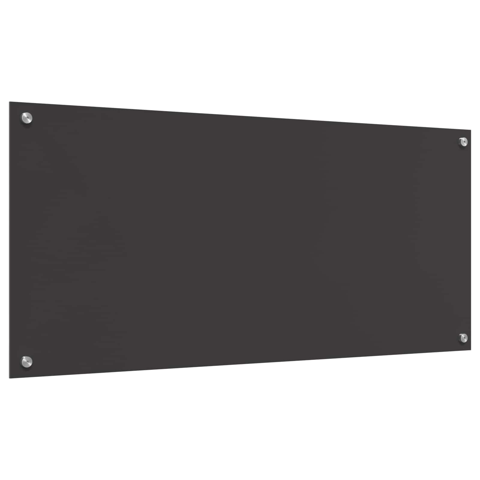 Küchenrückwand Dunkelgrau 110 x 50 cm Gehärtetes Glas