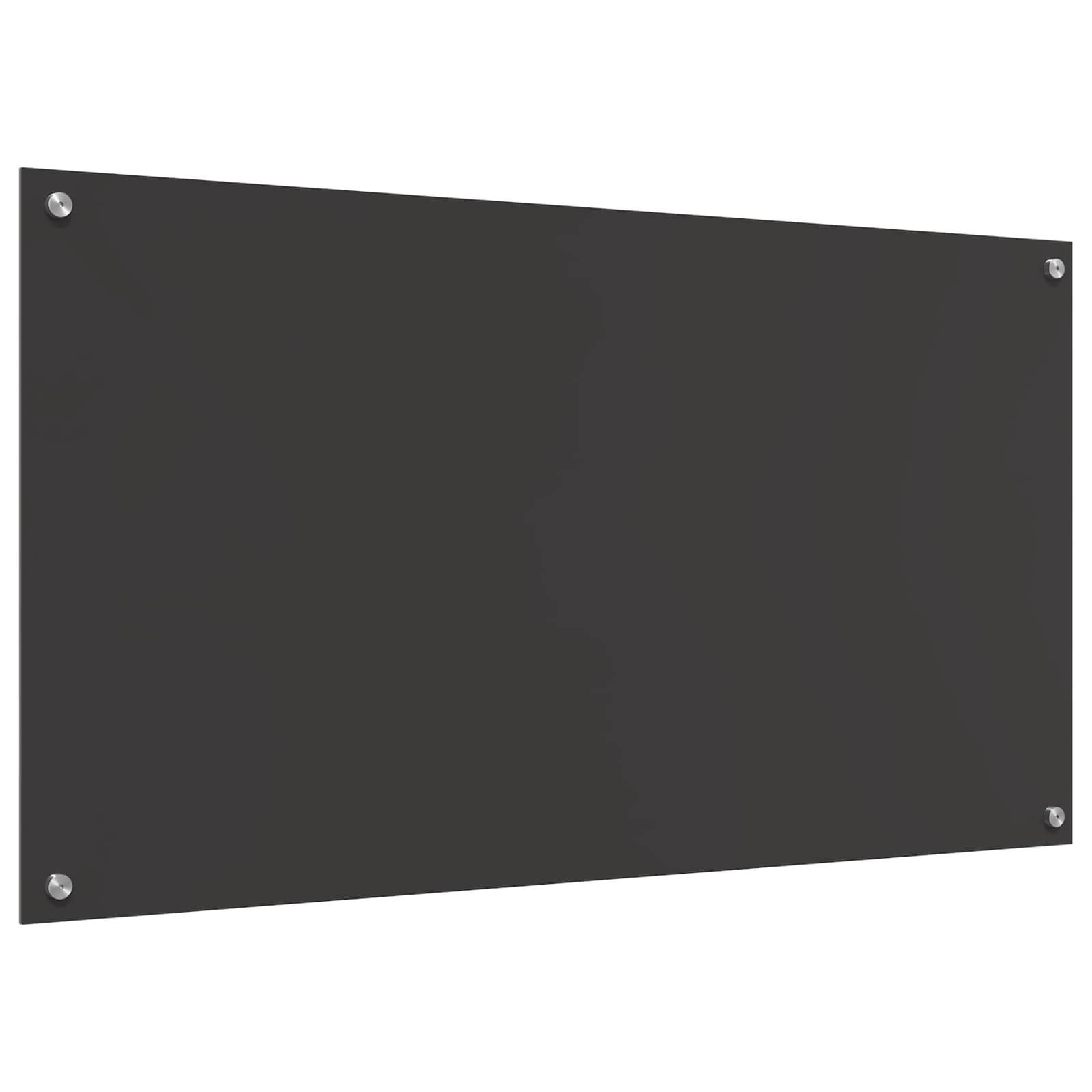 Küchenrückwand Dunkelgrau 110 x 60 cm Gehärtetes Glas