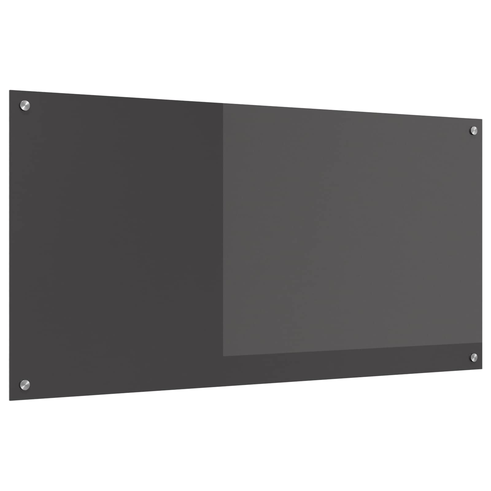 Küchenrückwand Dunkelgrau 120 x 60 cm Gehärtetes Glas