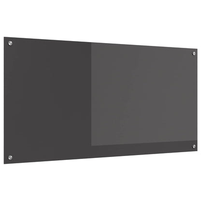 Küchenrückwand Dunkelgrau 120 x 60 cm Gehärtetes Glas