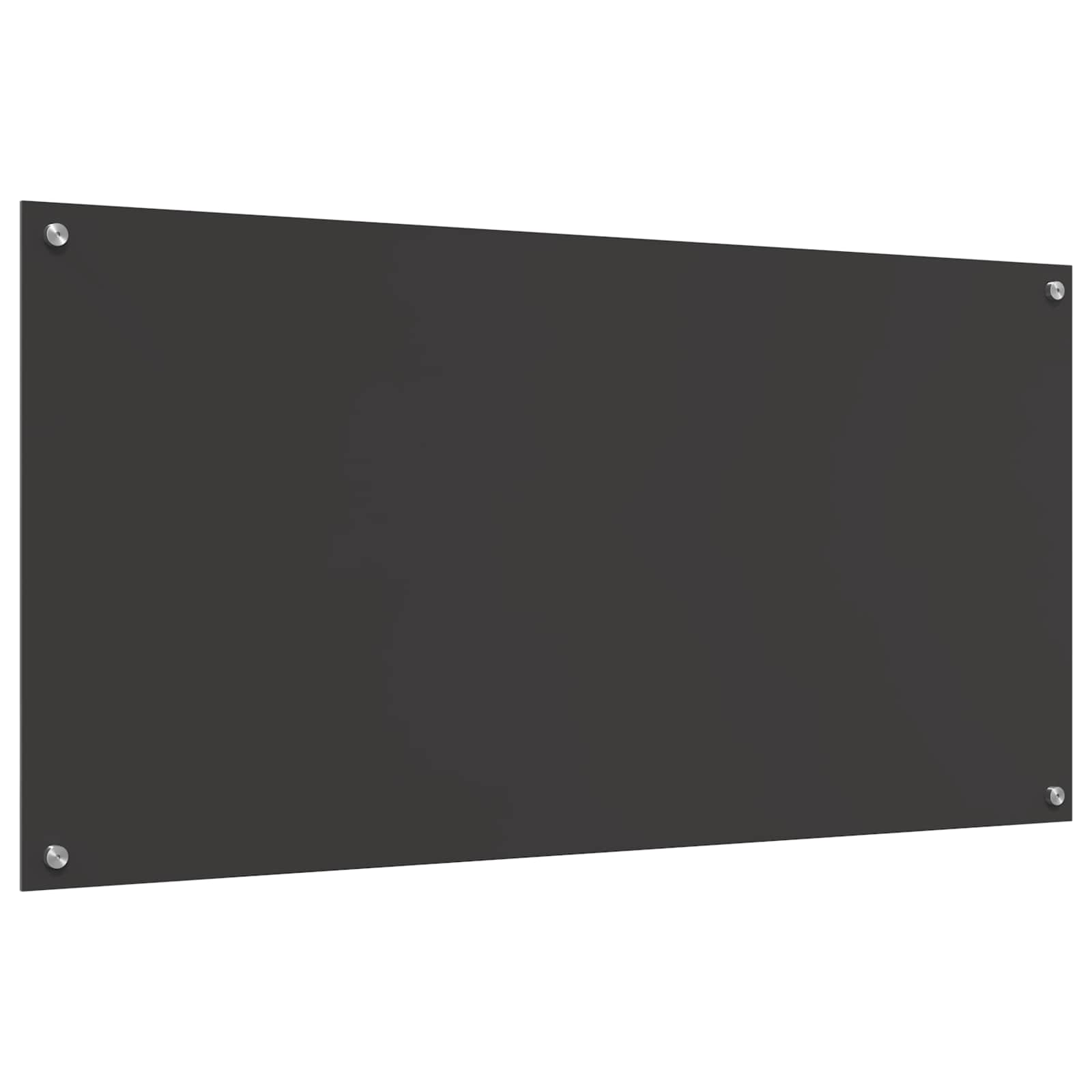 Küchenrückwand Dunkelgrau 120 x 60 cm Gehärtetes Glas