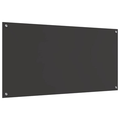 Küchenrückwand Dunkelgrau 120 x 60 cm Gehärtetes Glas