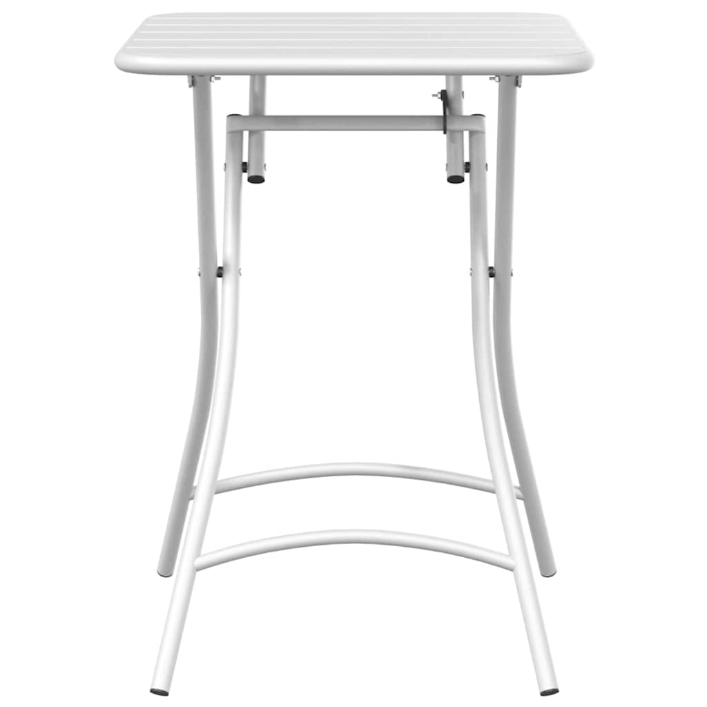 Bistrotisch Weiß 55 x 55 x 72,5 cm Pulverbeschichteter Stahl