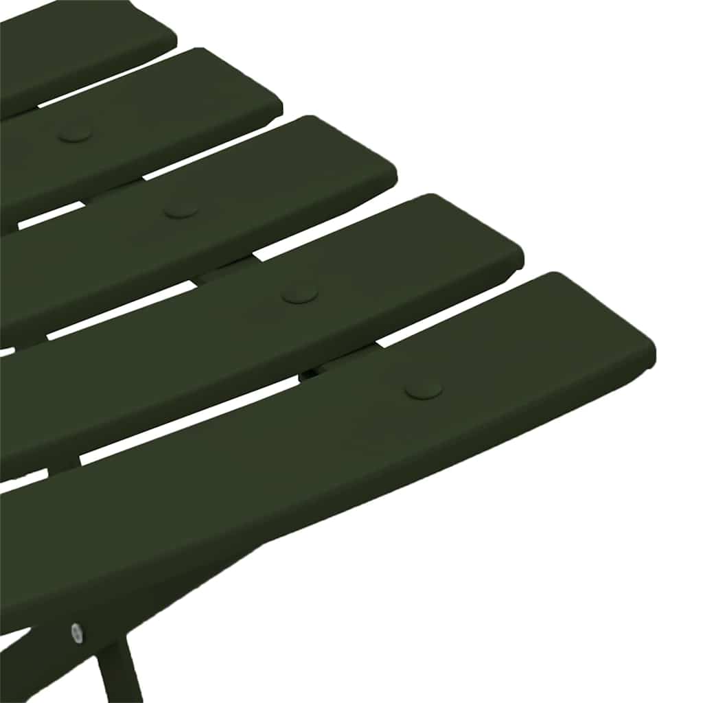 Gartenklappstuhl 2 stk. Grün Metall