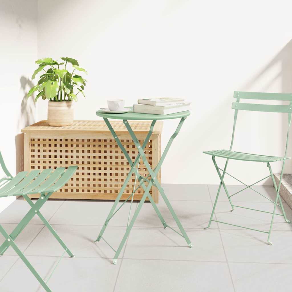 Bistrotisch Hellmint Ø 50 x 71 cm Pulverbeschichteter Stahl