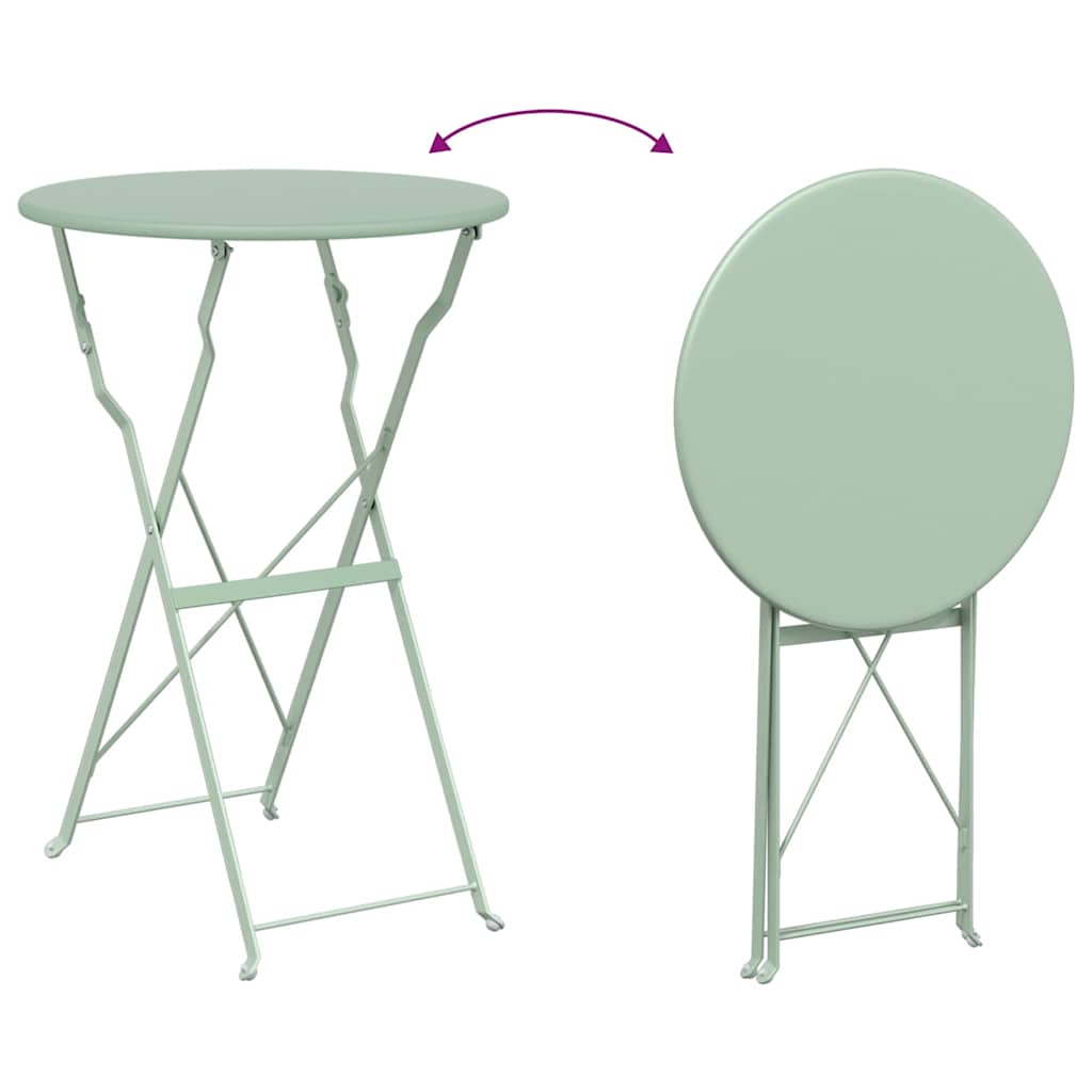 Bistrotisch Hellmint Ø 50 x 71 cm Pulverbeschichteter Stahl