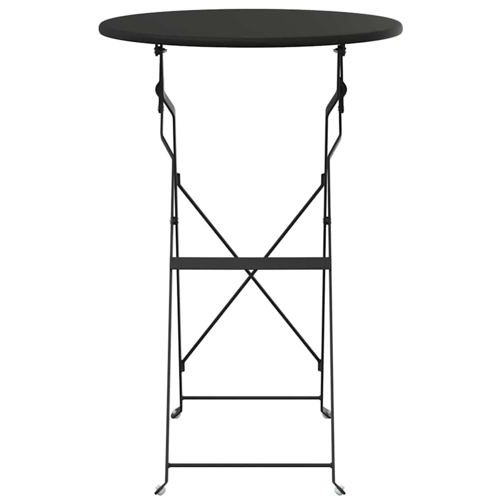 Bistrotisch Anthrazit Ø 50 x 71 cm Pulverbeschichteter Stahl