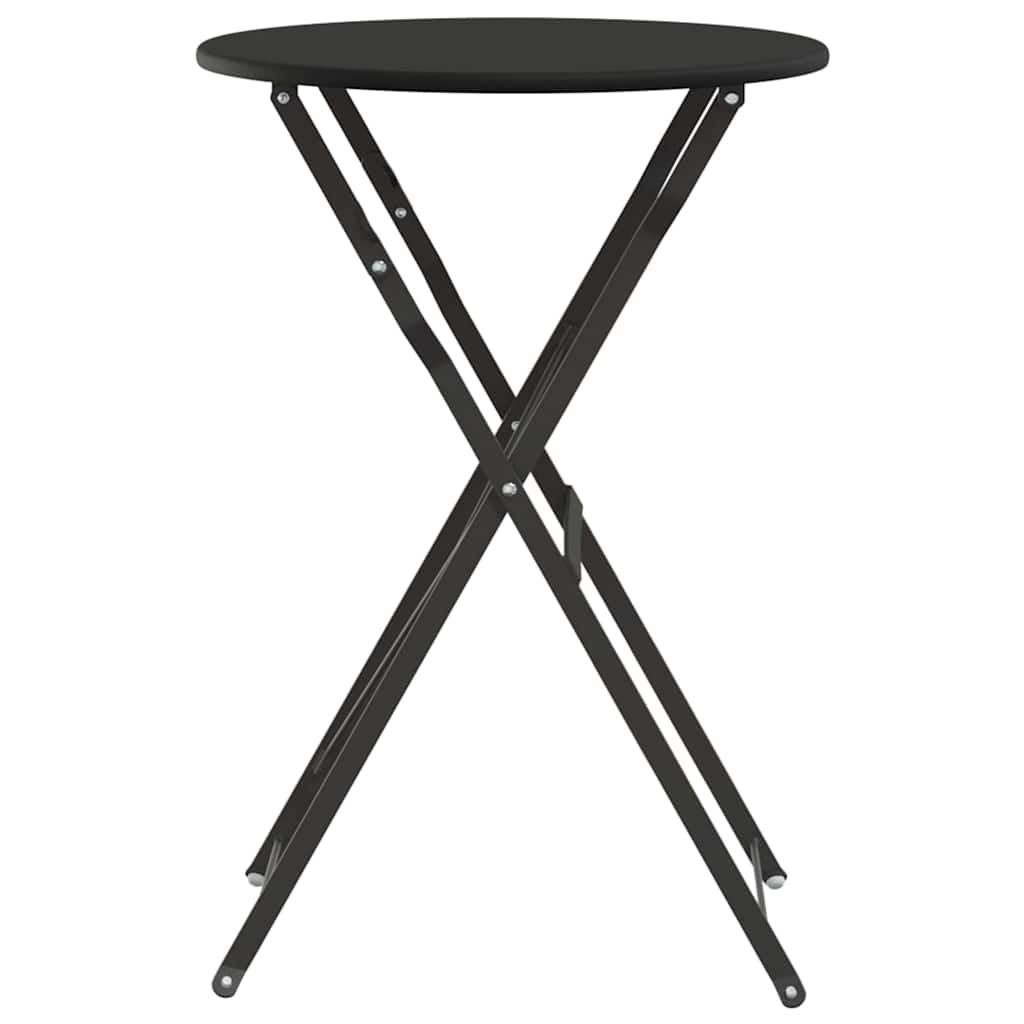 Bistrotisch Anthrazit Ø 50 x 71 cm Pulverbeschichteter Stahl