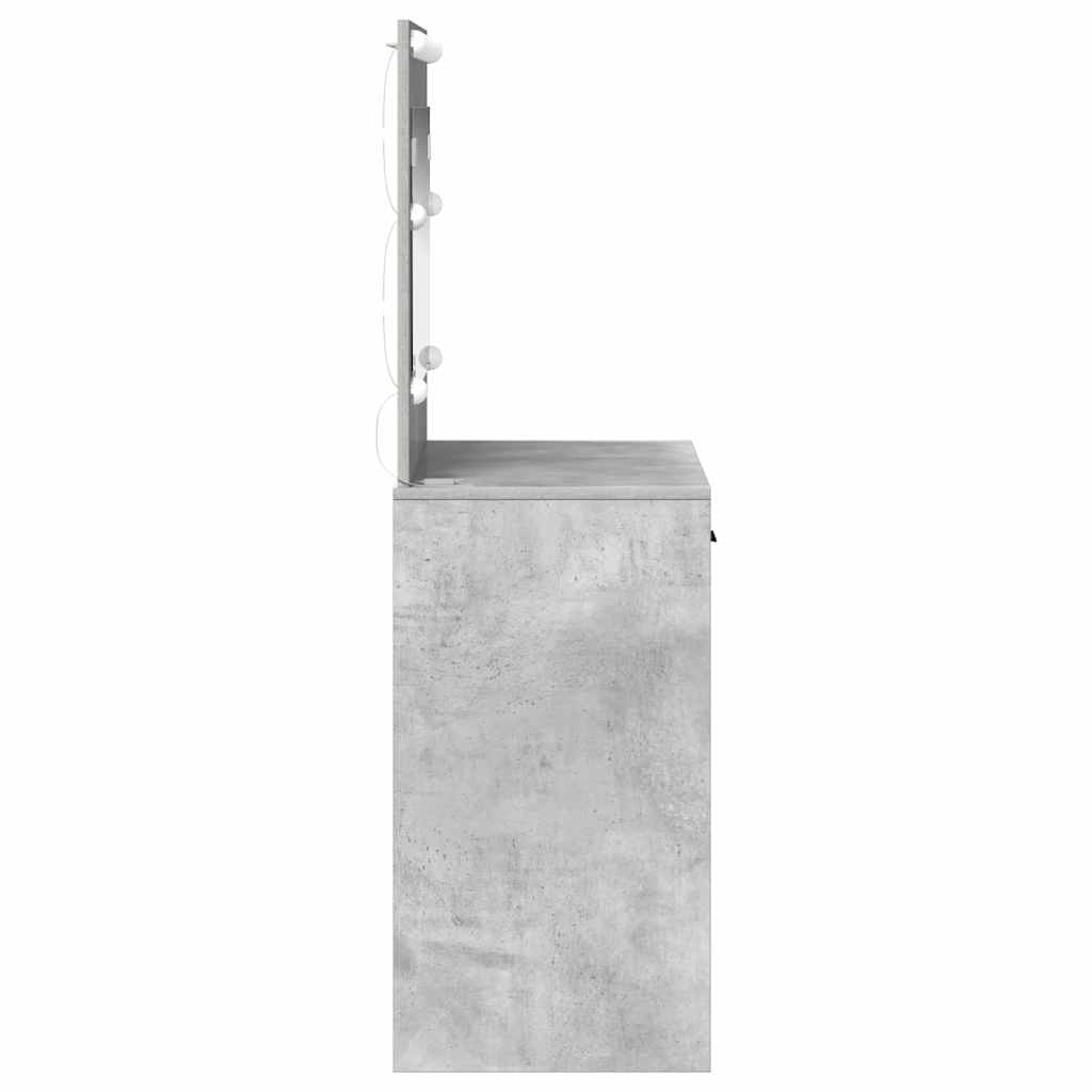 Schminktisch Beton Grau 78,5 x 41 x 135 cm Holzwerkstoff