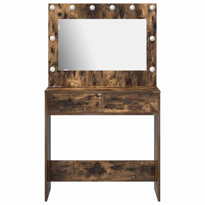 Schminktisch Geräucherte Eiche 78,5 x 41 x 135 cm Holzwerkstoff