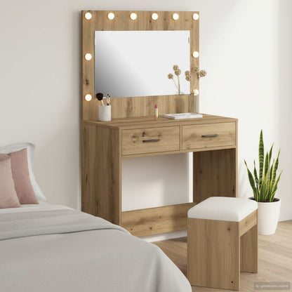 Schminktisch Artisan-Eiche 78,5 x 41 x 135 cm Holzwerkstoff