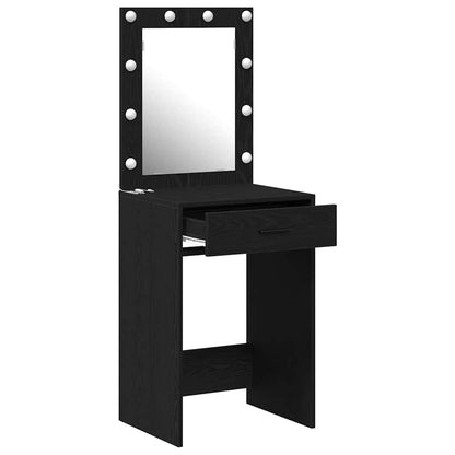 Schminktisch Schwarz Eichen-Optik 50 x 41 x 135 cm