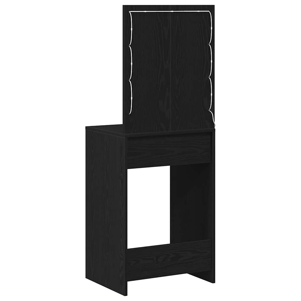 Schminktisch Schwarz Eichen-Optik 50 x 41 x 135 cm