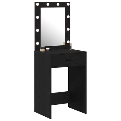 Schminktisch Schwarz Eichen-Optik 50 x 41 x 135 cm
