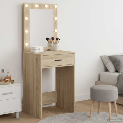 Schminktisch Sonoma-Eiche 50 x 41 x 135 cm Holzwerkstoff
