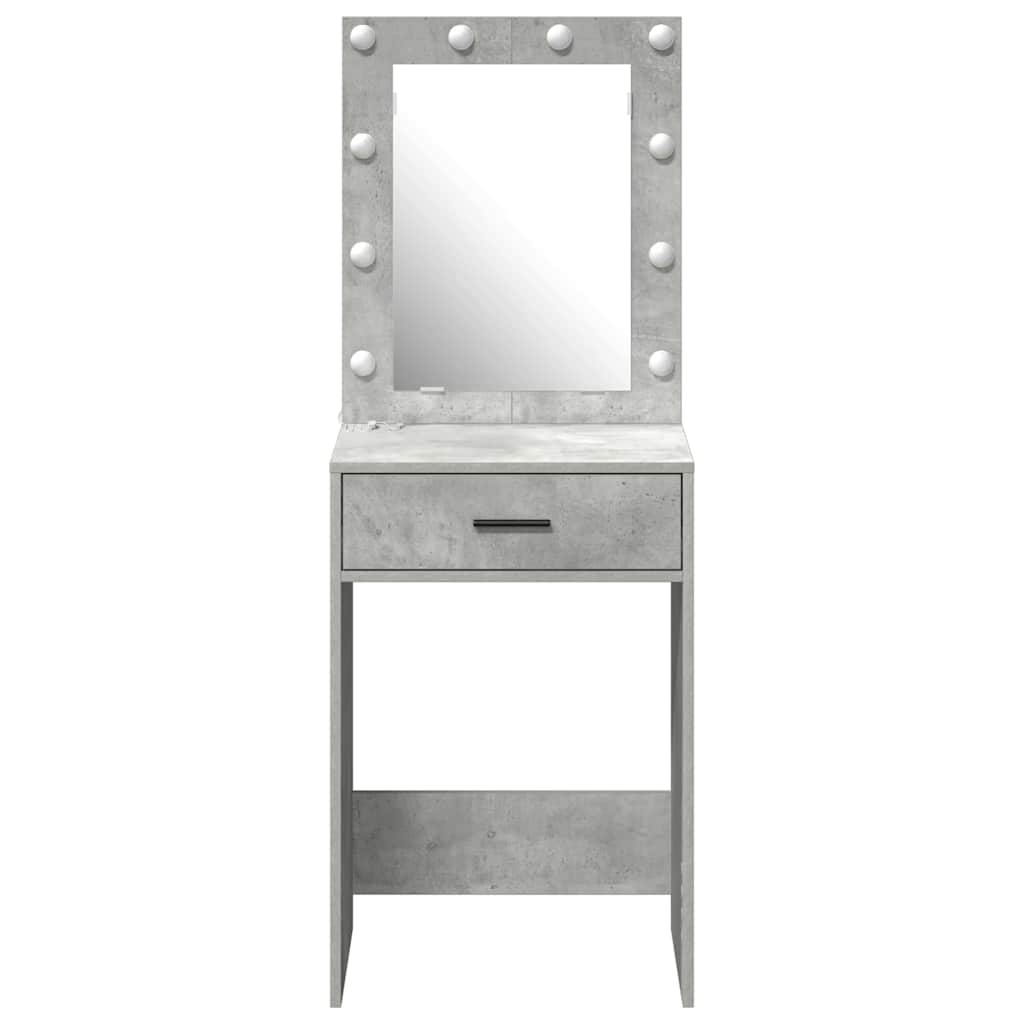 Schminktisch Beton Grau 50 x 41 x 135 cm Holzwerkstoff