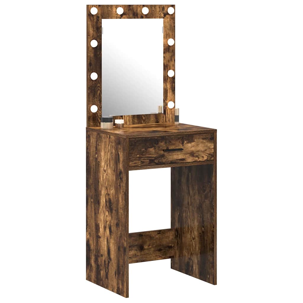 Schminktisch Geräucherte Eiche 50 x 41 x 135 cm Holzwerkstoff