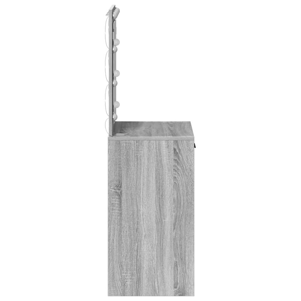 Schminktisch Graues Sonoma 50 x 41 x 135 cm Holzwerkstoff