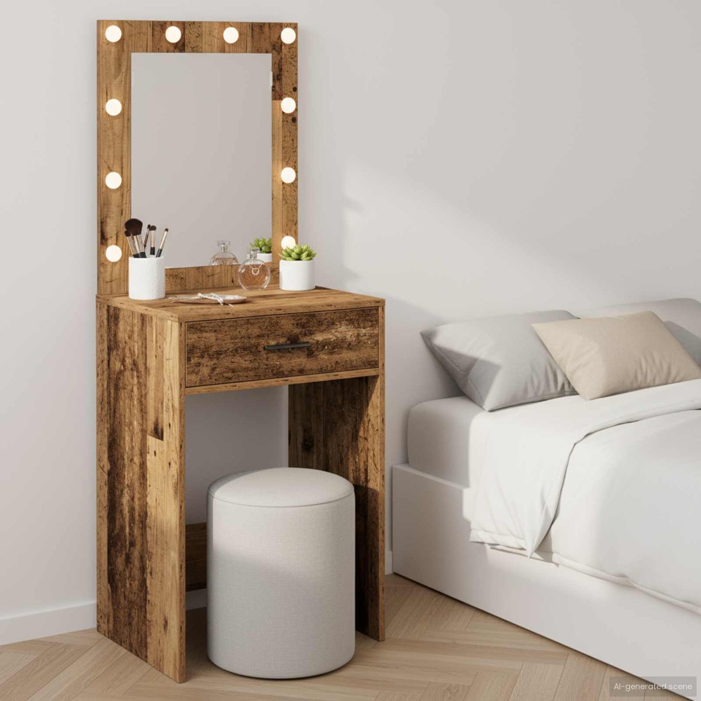 Schminktisch Altholz 50 x 41 x 135 cm Holzwerkstoff