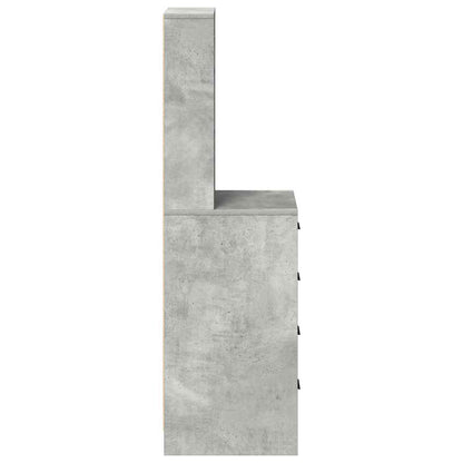 Hochboard Betongrau 40 x 41 x 135 cm Holzwerkstoff