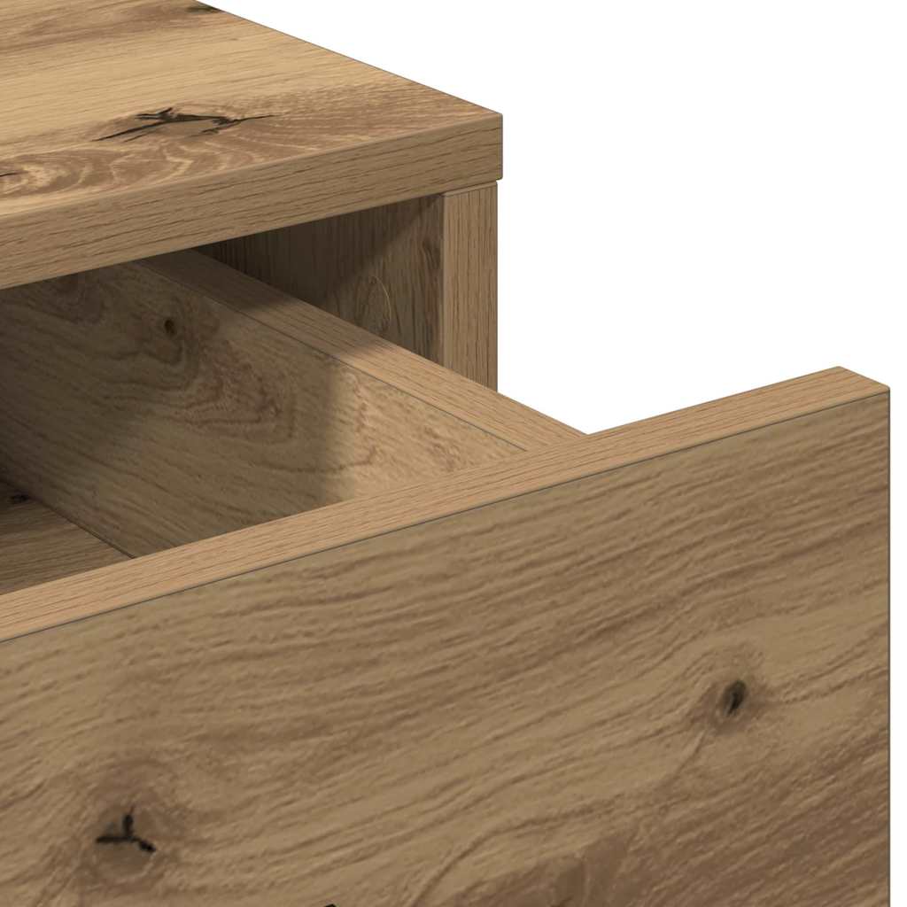 Hochboard Artisan-Eiche 40 x 41 x 135 cm Holzwerkstoff
