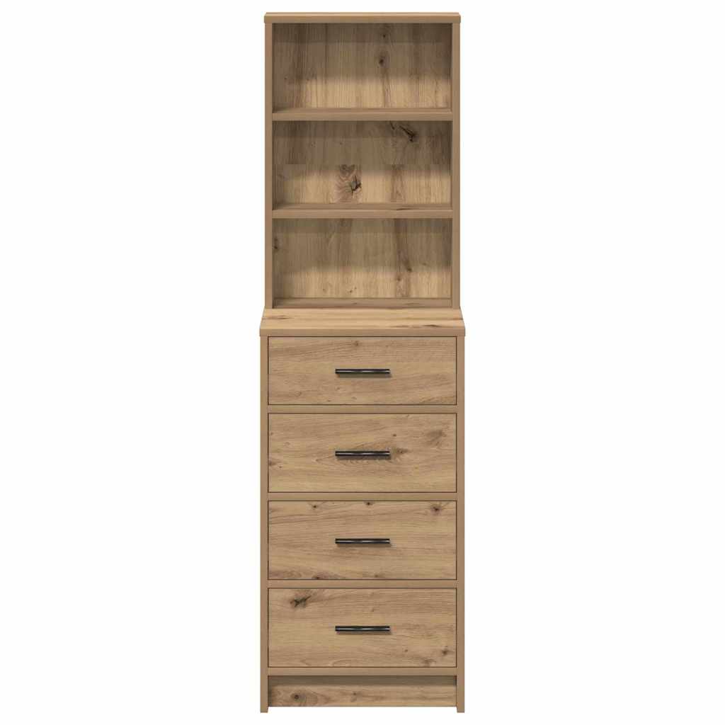 Hochboard Artisan-Eiche 40 x 41 x 135 cm Holzwerkstoff