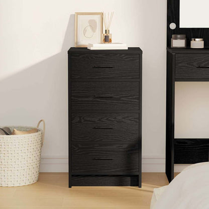 Sideboard Schwarz Eichen-Optik 40 x 41 x 75 cm Holzwerkstoff