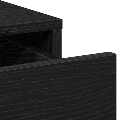 Sideboard Schwarz Eichen-Optik 40 x 40,5 x 75 cm Holzwerkstoff